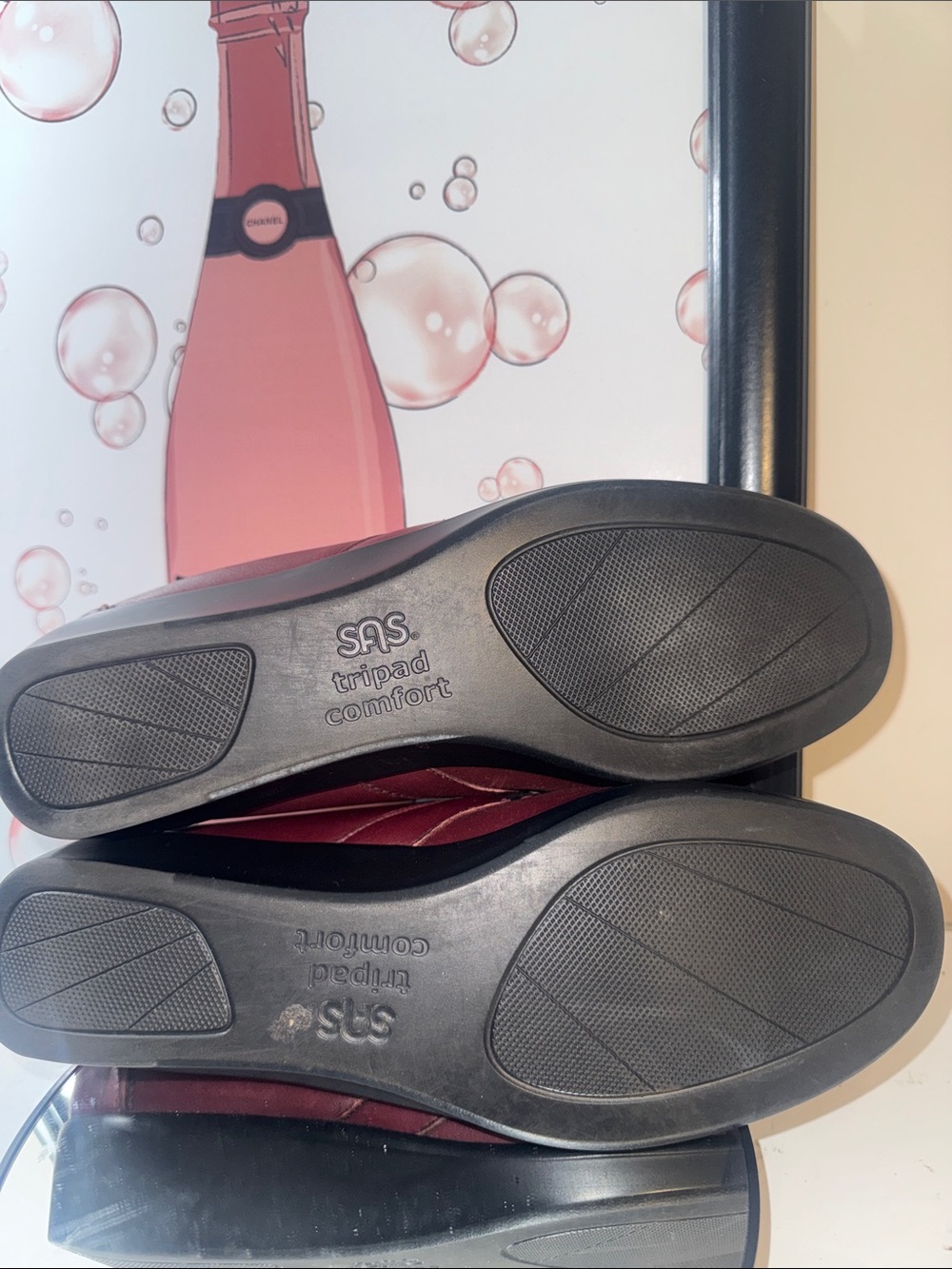 SAS Women's Dream Comfort Slip-On Loafers in Burgundy - Size 8.5M - Picture 11 of 11